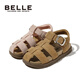 Belle Children's Shoes Children's Fashion Sandals 2025 Summer New Boys Beach Shoes Baby Baotou Shoes Girls Roman Sandals Camel 25 Foot Length 15.9-16.4cm