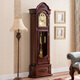 Yunhao Reloj de reloj de piso de madera maciza Reloj mecánica de reloj MOVIENDO MOVIMIENTO Europeo Reloj de asiento grande Reloj 9922 Color de caoba Hemler Alemán de primavera Importada Movimiento