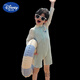 Disney children's swimsuit for boys and girls 2025 new one-piece long-sleeved sunscreen quick-drying swimsuit baby beach vacation swimsuit Coconut Dinosaur (+ Hat) 90 #