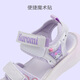 Hello Kitty children's shoes girls sandals Kuromi colorful fashion princess open-toed shoes summer soft-soled beach shoes 6876 purple 28
