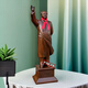 Shaozhihong H01 Official Chairman Mao Bronze Statue Purely Waving Mao Zedong Full Body Sculpture Living Room Entrance Office Ornament Authentic 21cm 131 Edition Commemorative Copper Color