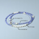 Chishe Yili S925 sterling silver natural aurora pearl tanzanite necklace multi-circle bracelet elegant and fashionable clavicle chain Yili tanzanite necklace 40cm