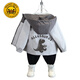 G.DUCKKIDS Little Dinosaur Jacket Boys New Trendy Brand Thin Children's Jacket Gray (Tip-footed Dragon Style) 100