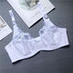 
NJSKAKW [2694 people] European and American Spongeless Sexy 200Jin [Jin equals 0.5 kg] Large size bra set, gather fat MM big white set 80C