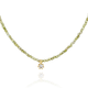 AJIDOU Ajidou Necklace Birthday Gift for Women Retro Simple Temperament Green Zircon Necklace for Girlfriend and Wife Green