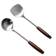 Spatula + spoon two-piece set Stainless steel spatula and spoon household kitchen utensil set for chefs Spatula + spoon two-piece set