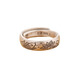Anemone lotus koi ring S999 sterling silver frosted index finger ring plain ring Chinese style ring men and women single ring lotus year with fish (men's style)