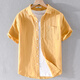 Vancl T-shirt à manches courtes en lin pour hommes