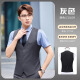境润高端台球厅西装马甲定制印logo比赛专用工作服俱乐部助教员工背心 【高档男款】MQ-611西装马甲灰色 XL