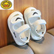 G.duck little yellow duck summer baby toddler shoes sandals baby girls boys breathable mesh bread toe shoes 0-3 years old anti-kicking sandals 823 black size 16/inner length 12.5 cm