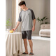 Fenton self-operated flagship store 25 new spring and autumn pajamas for men to wear outside Modal cotton antibacterial large size home clothes set