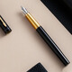Parker fountain pen and ink pen high-end cultural and creative gift box student set business gift custom engraving birthday gift gift stationery signature national trend gift box souvenir adult gift Wycombe Luxury Phantom Black Gold Clip Ink Pen + Notebook Gift Box