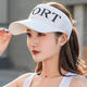 Chen's masterpiece summer hollow breathable knitted empty top hat telekinetic running sun visor outdoor travel portable sun hat peaked sport hat 1 white