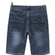 LEE KIDS summer thin denim shorts men's five-point pants loose straight mid-pants casual and versatile stretch breeches K722 blue and gray - direct sales from manufacturers 30 Recommended 110-120Jin [Jin equals 0.5 kg]