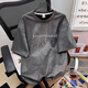 Specht amerikanische Wildleder kurzärmelige Männer 2025 Sommer High Street Trendy Marke Nischen T-Shirt Retro vielseitiges Paar T-Shirt-Aprikosenfarbe-C694 3xl 150-170jin [Jin gleich 0,5 kg]