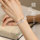 Saint Yaro 999 sterling silver bracelet women butterfly bracelet bracelet enamel half bracelet silver jewelry birthday gift for girlfriend wife Butterfly dance flower bracelet