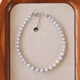 Shengbei 2025 new natural tanzanite freshwater pearl silver necklace/bracelet creative matching temperament style Bracelet