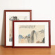 Weijia frame industry calligraphy and painting frame mounting Chinese solid wood large picture frame empty frame wall hanging 4k8 traditional Chinese painting calligraphy paper cutting self-assembled customization classic walnut color supports customization can be placed 50*50cm works-wall hanging