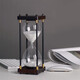 Zhizhen birthday gift retro time hourglass desktop ornaments quicksand timer to give girlfriend boyfriend creative custom gift white sand (30 minutes)