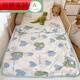 Vinoa Ice Silk Cooling Summer Cooling Quilt Baby Blanket Student Napping Single Air-Conditioning Quilt Love Dinosaur-A Class Maternal and Infant Grade Cooling Quilt 80*110cm Suitable for Infants