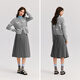 Semir Semir skirt women's imitation woolen skirt 24 winter new style A-line pleated skirt covers the crotch and looks slim 109724120001