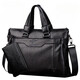 Kangaroo Men's Bag Business Briefcase Genuine Leather Men's Bag Shoulder Crossbody Bag Handbag Men Black XL 15