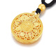 Yan Jinxin Gold Eight Treasures Compass Pendant 999 Pure Gold Packed with Pure Silver Atmosphere Versatile Fortune Gold Gold Packed Silver Round Pendant for Gifts Eight Treasures Compass Pendant Packed with 3.2 Grams of Gold