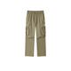 Semir pants men's winter workwear style drawstring loose straight trousers elastic waist pants fashion camel 50100 M