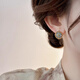 Idel Chinese style enamel earrings 2025 new hot style high-end antique style earrings for women painted earrings suitable for spring E4006 color