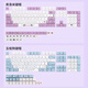 
Logitech K845 wired keyboard color keycap 104 key blue chariot cherry blossom pink PBT non-slip keycap k835 Logitech K835/K845 keycap*pink lover*10 No