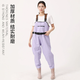 Lugeli women's waders, sea equipment, adult lower body one-piece wading suit, full body slim waterproof rain pants with rain boots, fantasy purple size 39, large pockets + belt