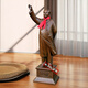 Shaozhihong H01 Official Chairman Mao Bronze Statue Purely Waving Mao Zedong Full Body Sculpture Living Room Entrance Office Ornament Authentic 21cm 131 Edition Commemorative Copper Color