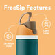 Owala stainless steel straw thermal insulation cup sports portable car water cup Surfs Edge color about 710ml
