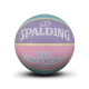 斯伯丁（SPALDING）官方拼色印花专业篮球PU7号标准室内室外篮球礼物 76-897Y蓝紫粉 七号篮球(标准球)