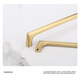 
XMSJ custom manufacturer direct sales brushed gold brass handle double hole wardrobe cabinet door drawer cabinet copper handle copper mh6624-160 hole