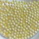 Core fragrance natural fidelity beeswax raw ore Russian material round beads single bead 3-12mm small beads loose beads chicken oil yellow with pearl white nectar 3mm yellow and white flower beeswax round beads 1 piece 1.0 through hole