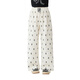 
Yoyo one (Yoyo one) girls wide-leg pants 2025 spring and summer new children's bow casual pants girls lazy style striped straight pants two-pair [15276 m white + 15149 gray] 130 130cm