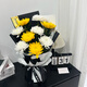 Dream Fairy Flower Express chrysanthemum bouquets delivered to the same city for Tomb-Sweeping Day memorial flowers 4 yellow chrysanthemums and 5 white chrysanthemums flower bouquets