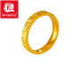 KERLA Old Phoenix Gold Store Model 999 Full Gold Plated Silver Crushed Ice Ring Women's Imitation Gold au750 Couple Ring Closed No. 13 (Does Not Remove from the Mold)