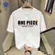
Zhiwen Japanese One Piece Nikalu Zoroman Surrounding Short-sleeved Men's Autumn Teenager Student Round Neck T-shirt Top Trend V1048 Black M