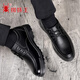 Spider King Men's Shoes 2025 Primavera y otoño Nuevos zapatos de cuero casual Negocio SUGLO SOFT SOLO SAPADO DE PAPA MEDIA ENGANJET