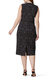 Diane von Furstenberg Women's Slim Fit Hip Dress Sleeveless Round Neck Polka Dot Jacquard Below Knee Length Workplace Commuting Style Black//White 6
