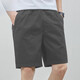恒源祥男士短裤夏季新款商务休闲裤男宽松时尚纯棉薄款中裤五分裤子 9224卡其色 L 建议110-130斤
