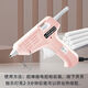 Hot melt glue gun for student dormitories, handmade diy tools, kindergarten children's anti-scalding hot melt glue gun, plug-in type, home style 20 watts, princess powder, aluminum mouth + rubber-coated insulation, glue gun + 10 glue sticks