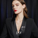 Jay brooch, high-end women's suit accessories, corsage, birthday gift for mother, mother-in-law, elders