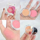 Single color blush to brighten long-lasting color nude makeup blush makeup one pack