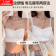 TJVF Large Size Strapless Underwear Women's Thin Large Breasts Show Small Gather Anti-Sagging Anti-Slip Bandeau Beautiful Back Bra Summer White XL 125-140Jin Jin equals 0.5 kg 883