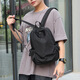 
Bupad brand mini small backpack men's new style backpack men's small trendy lightweight schoolbag casual travel bag black small [24*35*12cm]