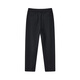 Gxg.jeans men's casual pants plus velvet simple loose straight trousers 24 winter new style black-1 175/L