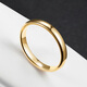 Fat Donglai's same style 18K gold tail ring men's non-marriage tail ring cold style tungsten gold 18K gold ring little finger element US size 10 (finger circumference 61-62mm)